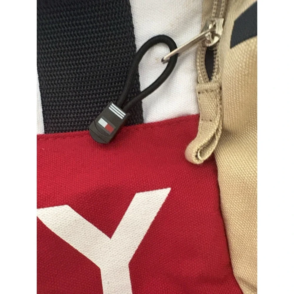 VTG Y2K Tommy Hilfiger Duffel Bag NWT Deadstock Canvas Weekender Gym Travel Bag